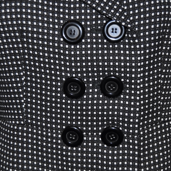 Like New KASPER B+W Jacquard Peplum Suit Jacket A8 - Picture 4 of 7